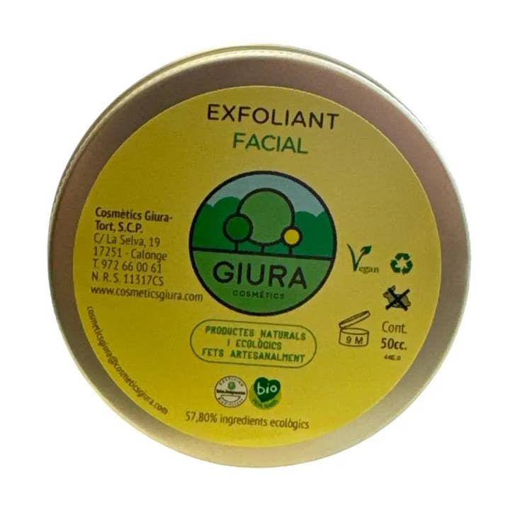 Exfoliante Facial ecológico – Todo tipo de piel 50ml para venta al por mayor de Cosmètics Giura