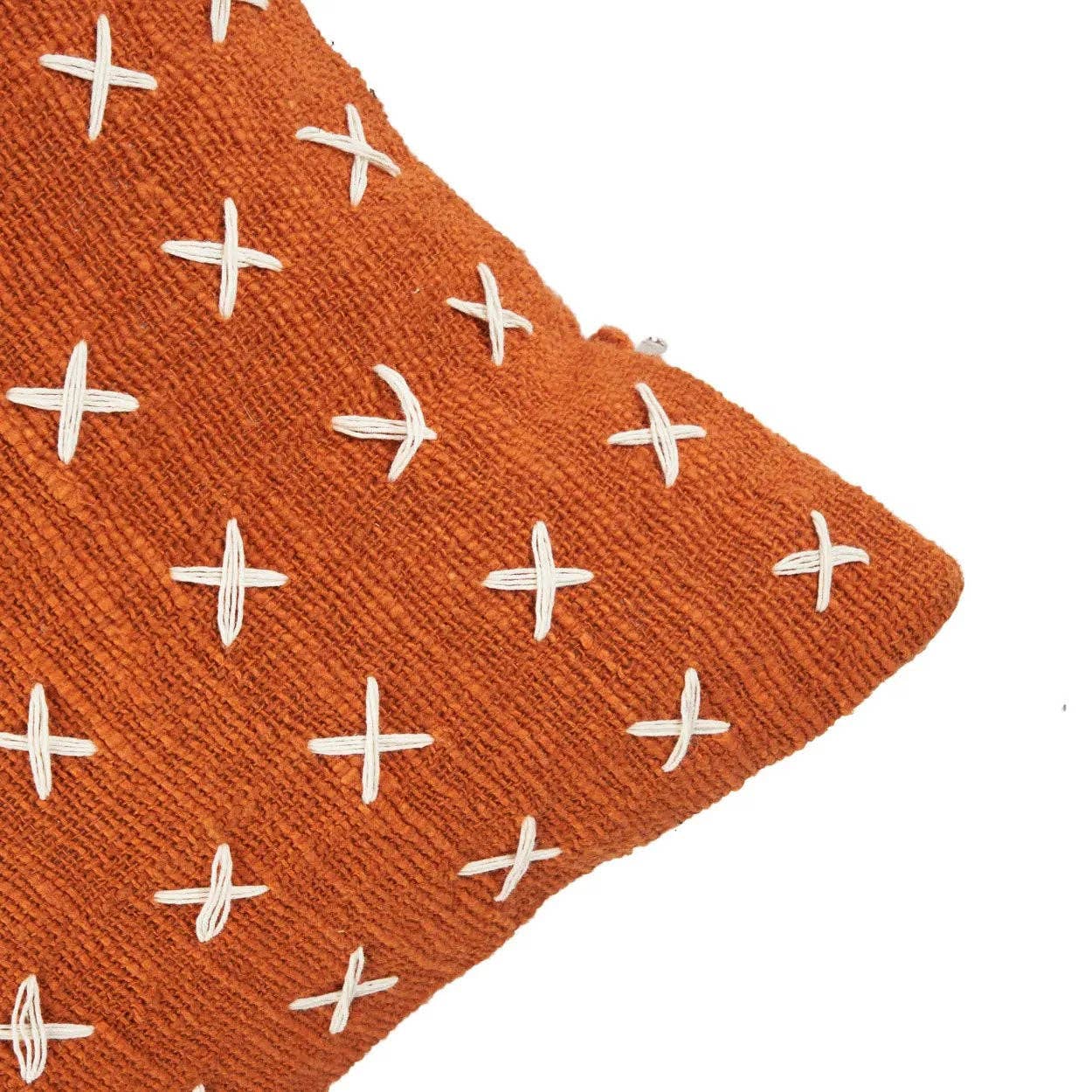 Bazar Bizar Living – Großhandel Zierkissenbezug – The Zillion Kiss Kissenbezug, Terrakottaweiß5