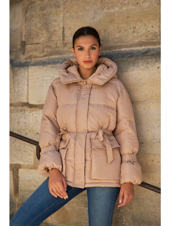 Attentif Paris - Venta al por mayor Parka - Mujer - Parka corta oversize con lazos17