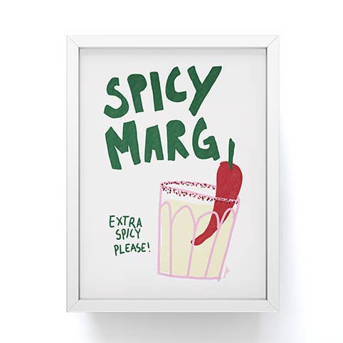 AthenesAtelier Cocktail Margarita Épicé Mini Imprimé Encadré pour la vente par Deny Designs