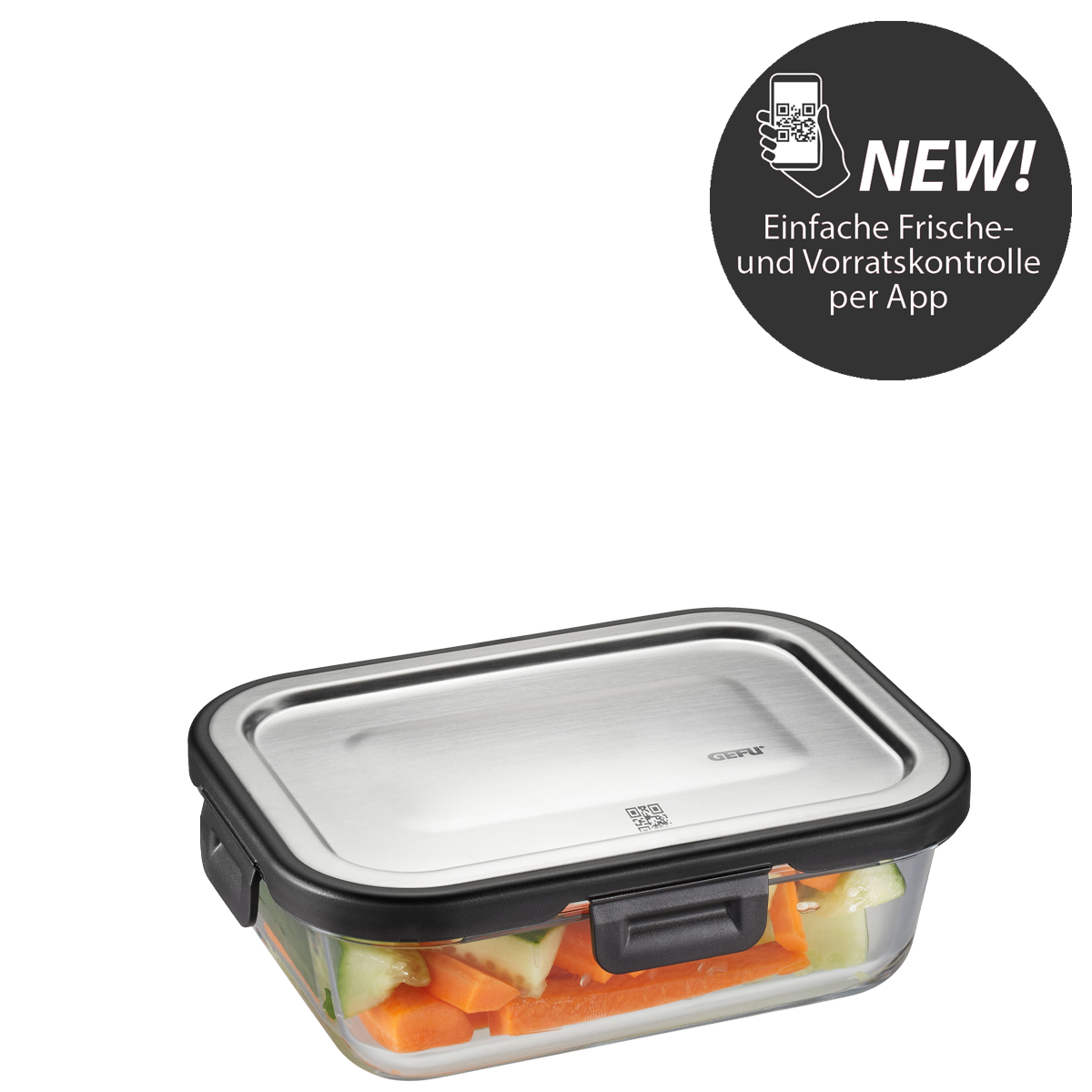 Gefu GmbH - Wholesale Food Storage Container - Food Storage Container Milo, Rectangular, 600 Ml0