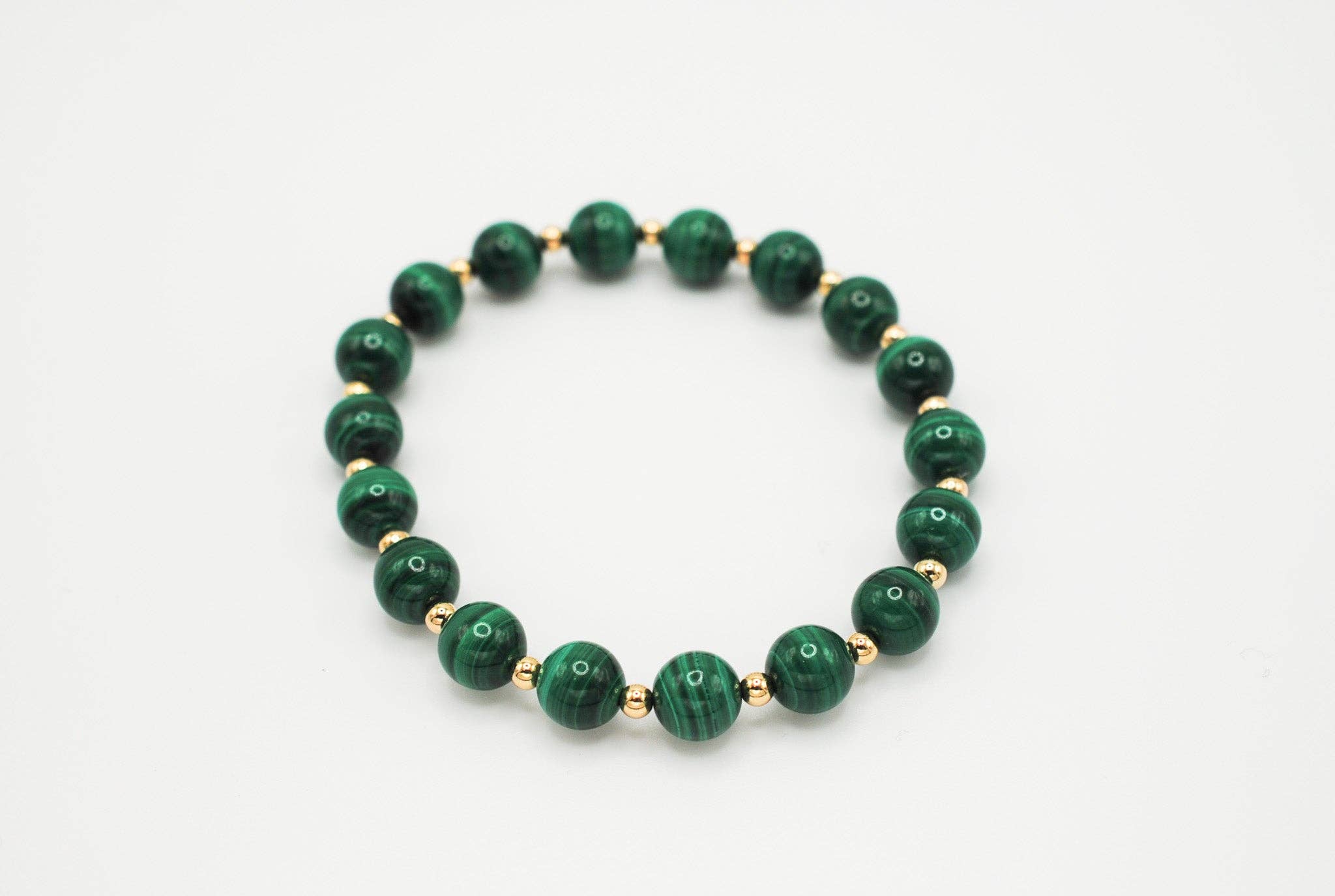 Ripple | Reiki Infused Jewelry - Wholesale Beaded Bracelet - Malachite Infinity Grande Bracelet2