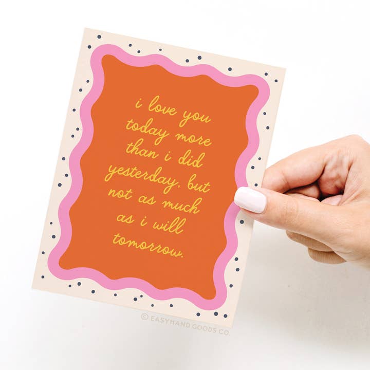 Easyhand Goods – formerly Onderkast - Venta al por mayor Tarjetas de amor - Tarjeta de felicitación I Love You Today2