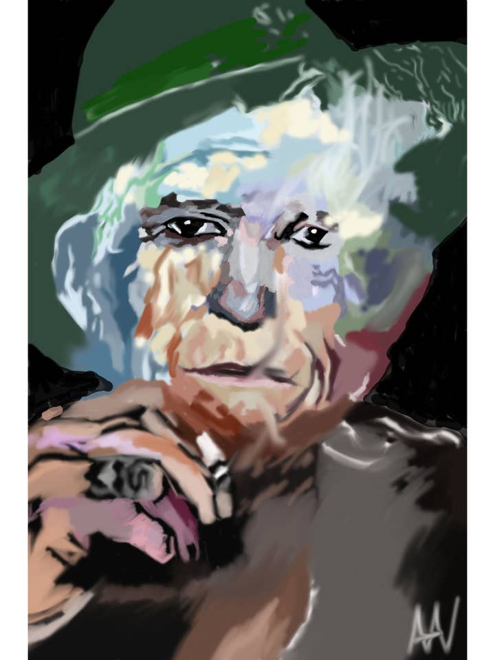 Keith Richards Imprimer pour la vente par Third Wolf Designs