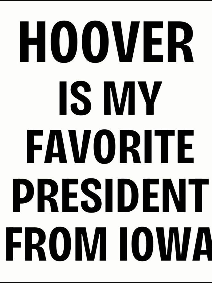 Hoover is my favorite president sticker for wholesale by Izzys Clean Living