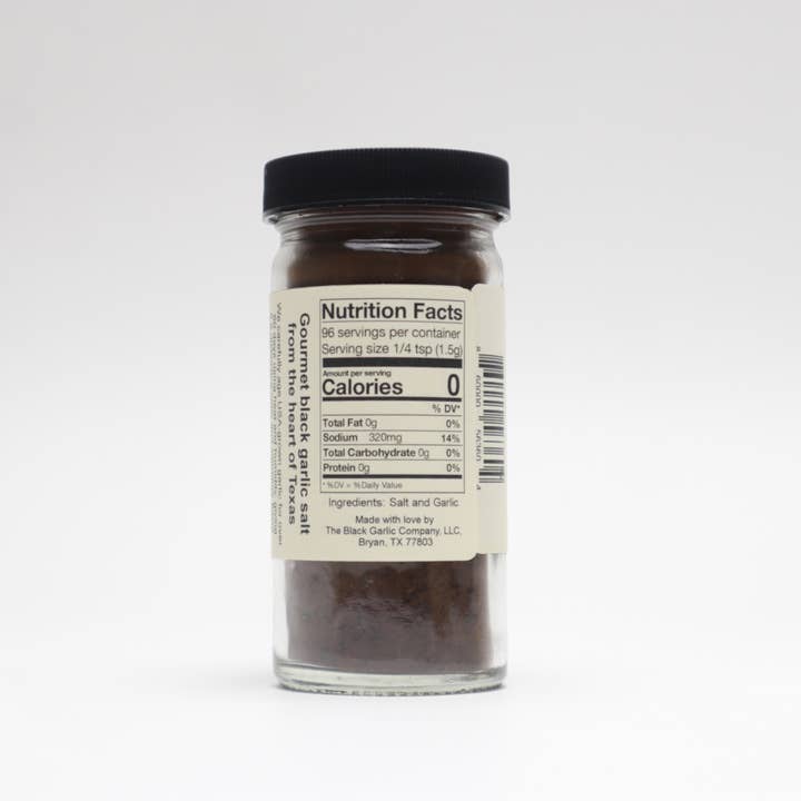 The Black Garlic Company - Wholesale Salt - Black Garlic Salt 4 oz Jar