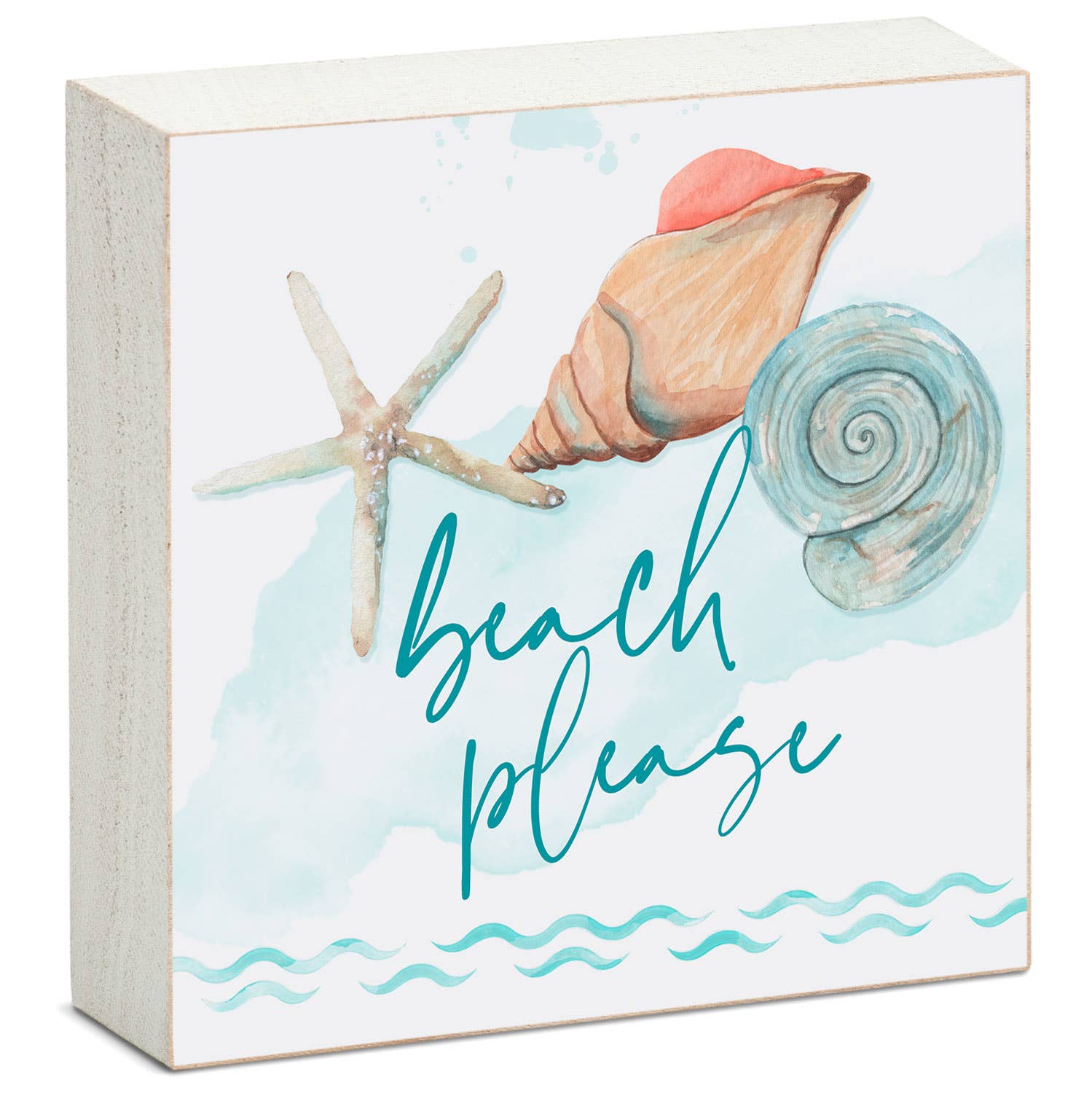 CounterArt/Highland Home/Thirstystone - Wholesale Sign - "Beach Life" Pre-Pack Artistic Wood Block Sign Display2