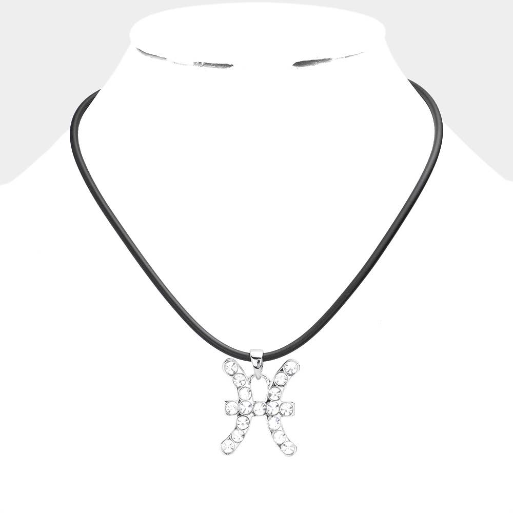 Sensibling Corp. - Wholesale Pendant/Charm Necklace - Stone Embellished Zodiac Pendant Necklace9