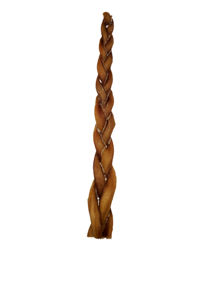 Dibo Pet Foods - Wholesale Pet Treats - Dog - Braided Bully Stick – Low Odor Pizzle – STANDARD - 12"11