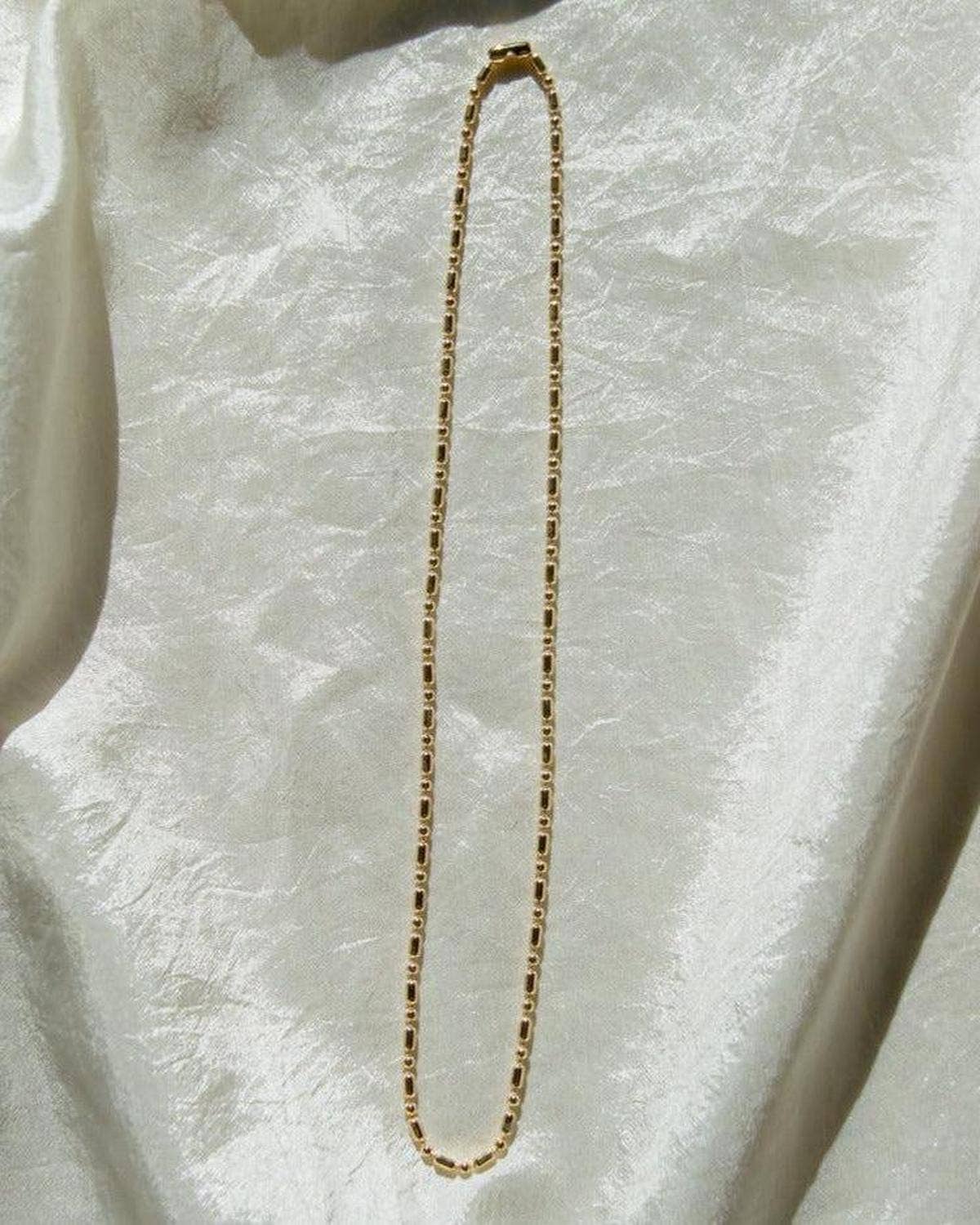 Dea Dia - Wholesale Link & Chain Necklace - Gold Vintage Ball Chain Necklace4