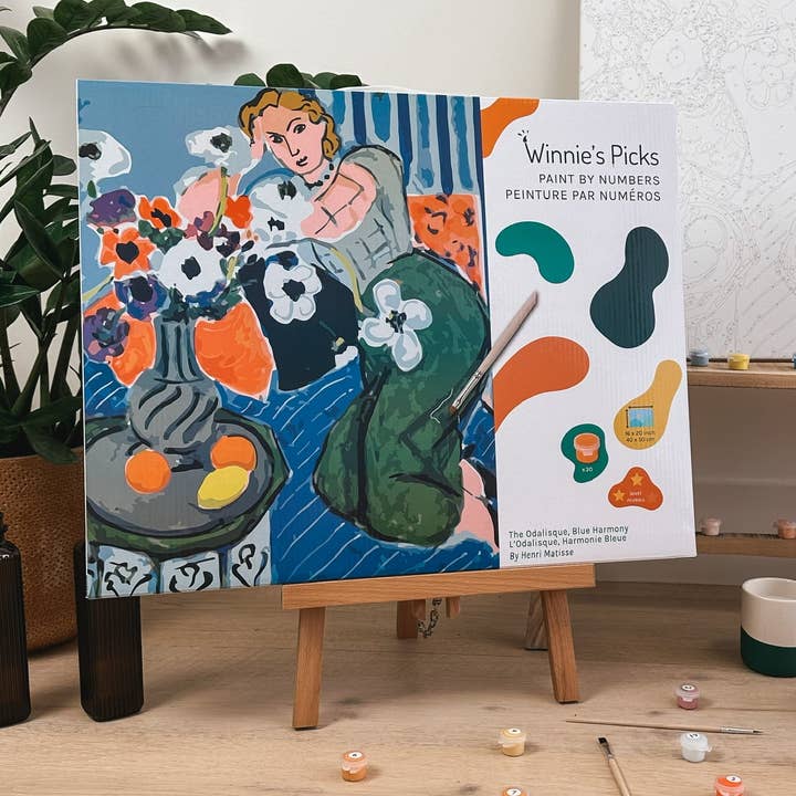 The Odalisque, Blue Harmony, by Henri Matisse - DIY Paint by Numbers - The birth of Venus, by Sandro Botticelli - Paint by Numbers Spring 2025 for wholesale by Winnie's Picks