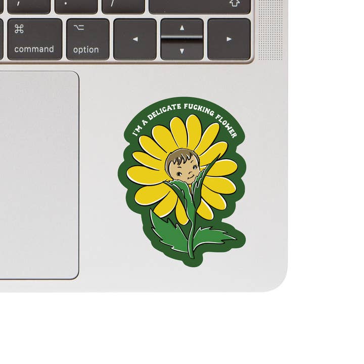 Juju and Moxie - Wholesale Sticker - Vintage Fuck Flower Swear High Quality Vinyl Sticker