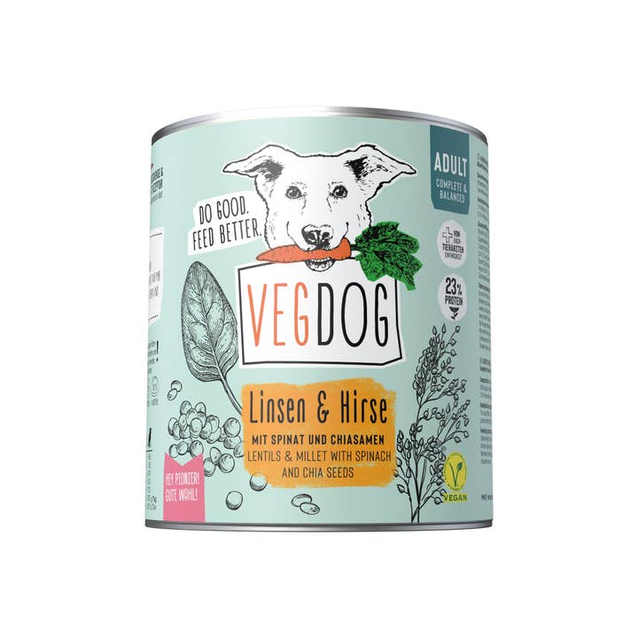 VEGDOG - Wholesale Pet Food - Dog - ADULT Lentil & Millet2