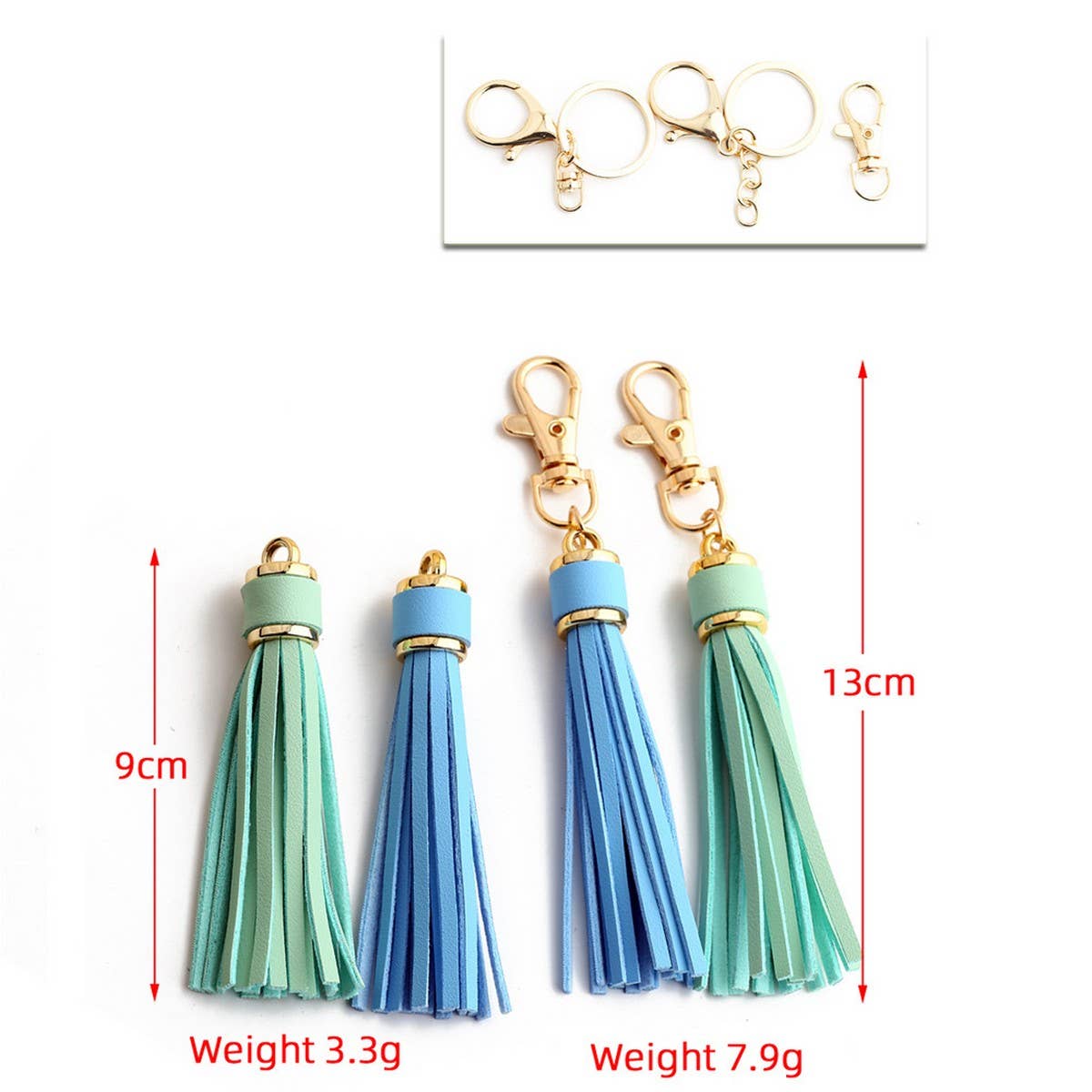 ACCITY - Wholesale Keychain - Unisex - Leather Fringe Keychain, PU Tassel Bag Charm_CWAB50073