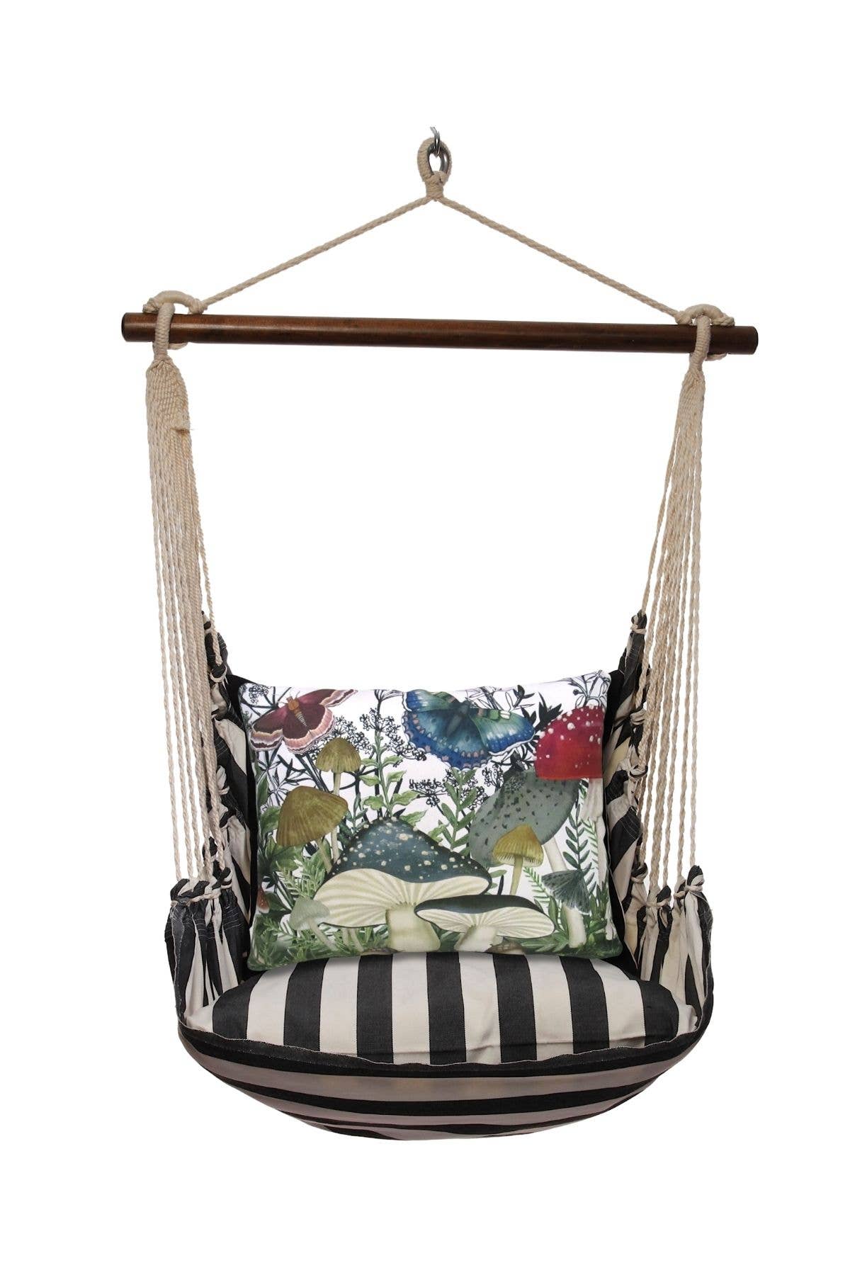 Magnolia Casual - Wholesale Swing Set - Hammock Swing 4-Piece Set indoor / outdoor - Black & White5