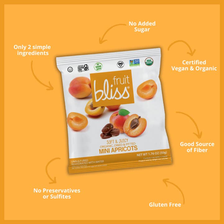 Fruit Bliss – Großhandel Getrocknete/dehydrierte Früchte – Bio Türkische Mini-Aprikosen 50g4