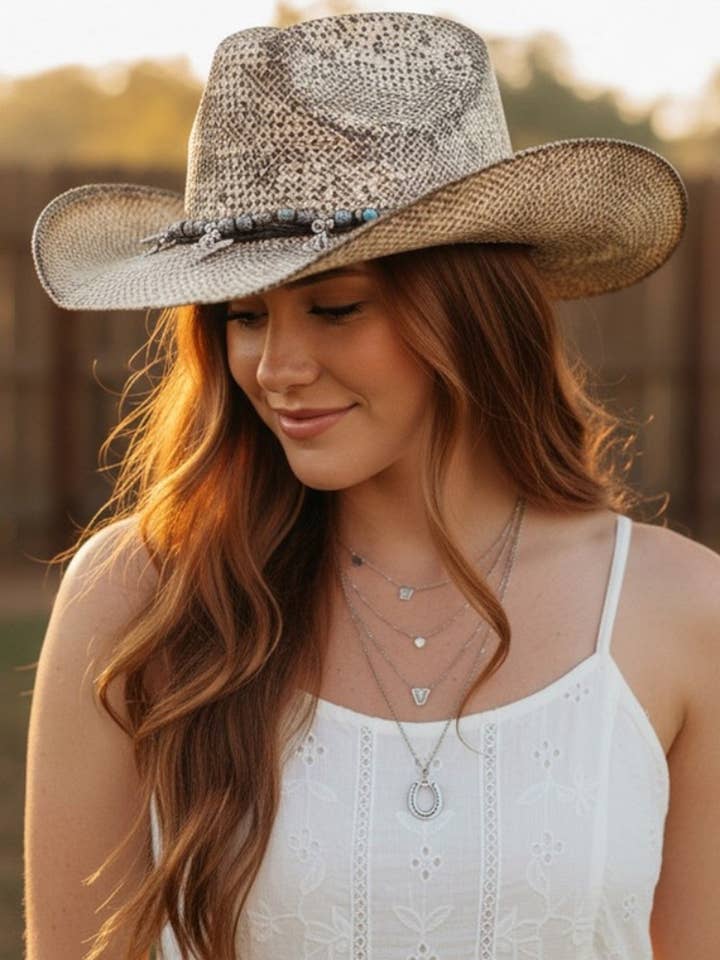 Handmade Cowboy Hat Western Bull Head Hat for wholesale by Artini Accessories