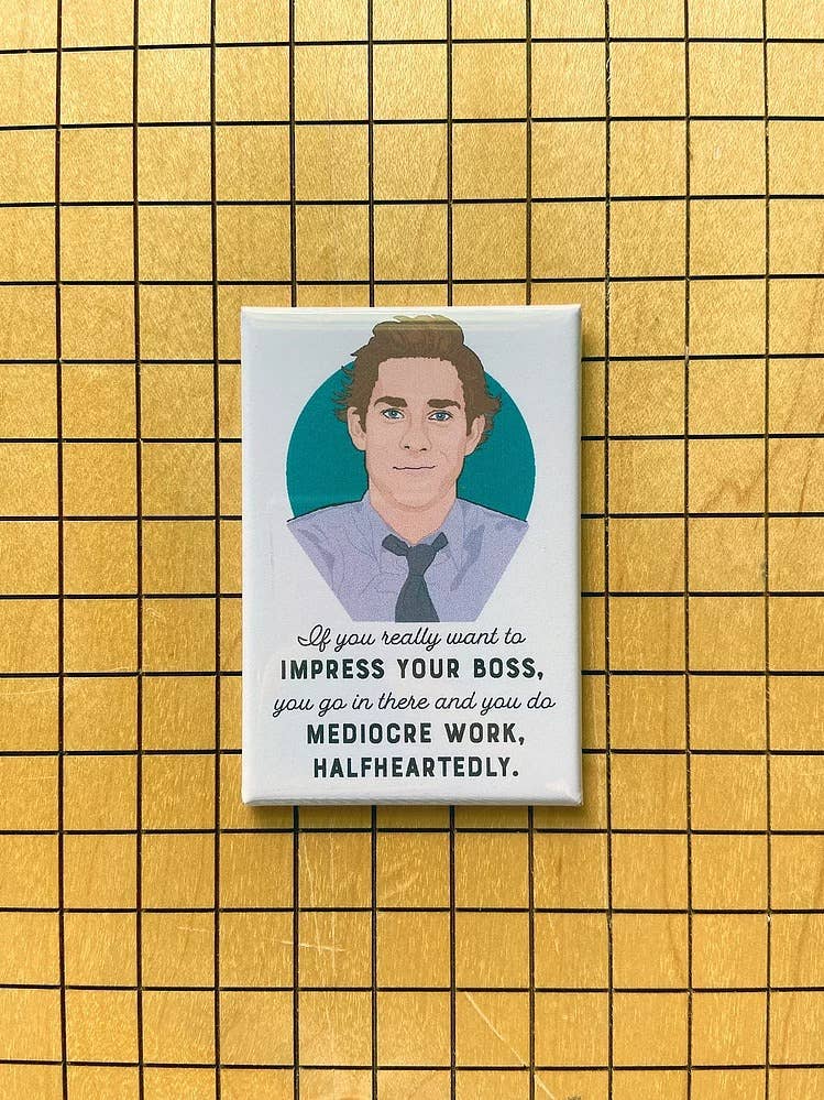 The Red Swan Shop - Wholesale Magnet - “Impress Your Boss” Jim Halpert The Office Souvenir Magnet2
