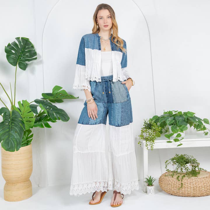 Young Threads - Wholesale Kimono - Women's - Boho Kimono Shrug with Bell Sleeves - New7