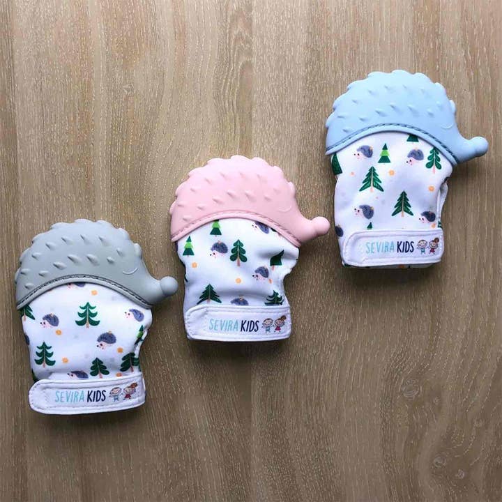 Sevira Kids - Wholesale Teether (Not Clip-On) - Baby - Hedgehog food-grade silicone teething mitten4