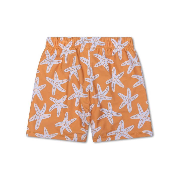 Swim Essentials – Engroshandel Badeshorts – Børn – Swim Essentials Seastar orange UV-badeshorts til drenge2