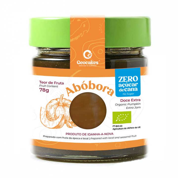 Organic Pumpkin Extra Jam ZERO for wholesale by Geocakes