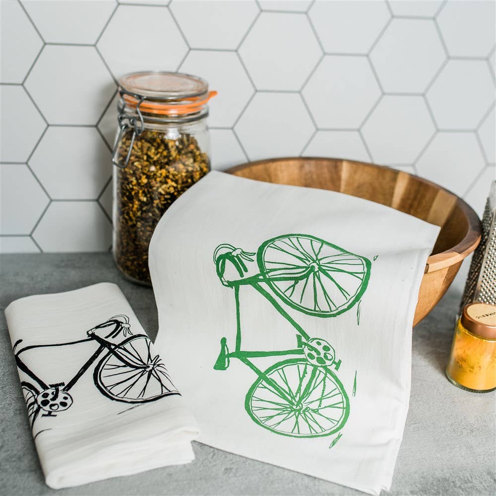 Ladybug Press - Wholesale Tea Towel - Bike Tea Towel5