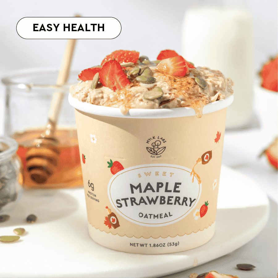 Mylk Labs - Wholesale Oats - Nut-Free Maple Strawberry Oatmeal Cup5