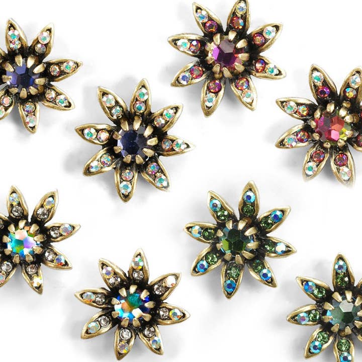 Night Flower Stud Earrings for wholesale by Sweet Romance Jewelry