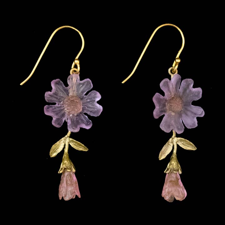 Boucles d'oreilles pendantes Phlox Wire pour la vente par Michael Michaud
