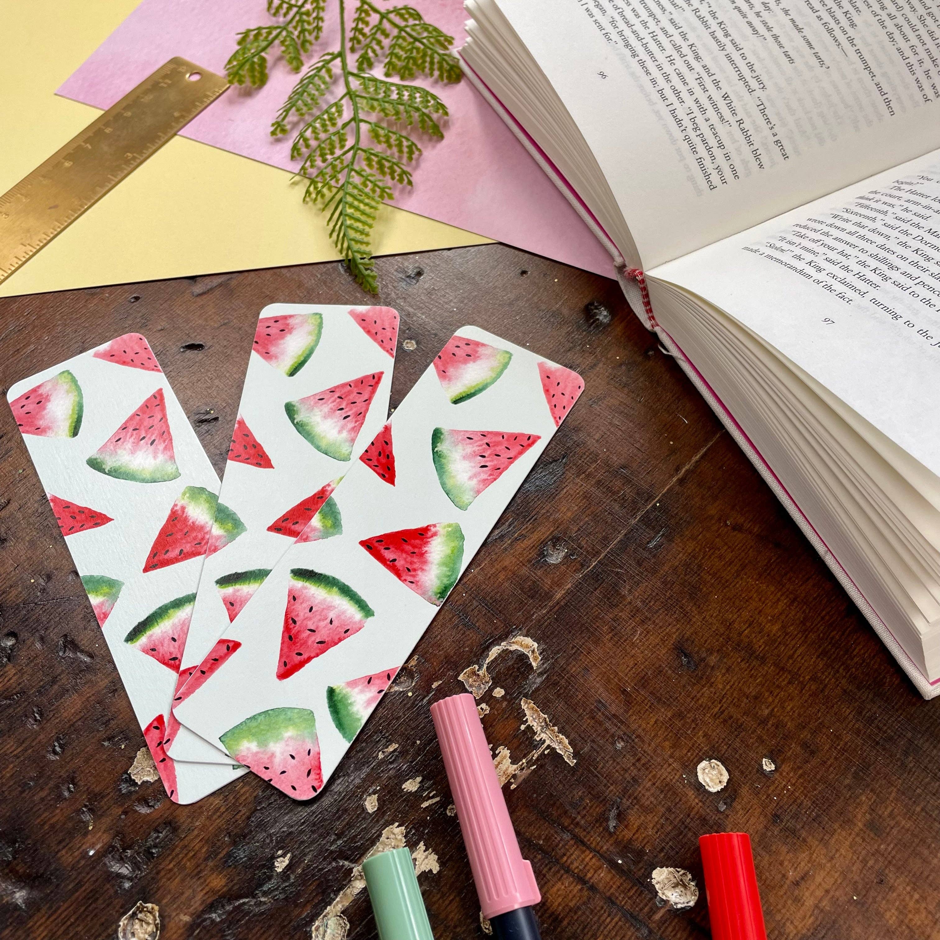 The Unrefined Crafter - Wholesale Bookmark - Watermelon Bookmark2