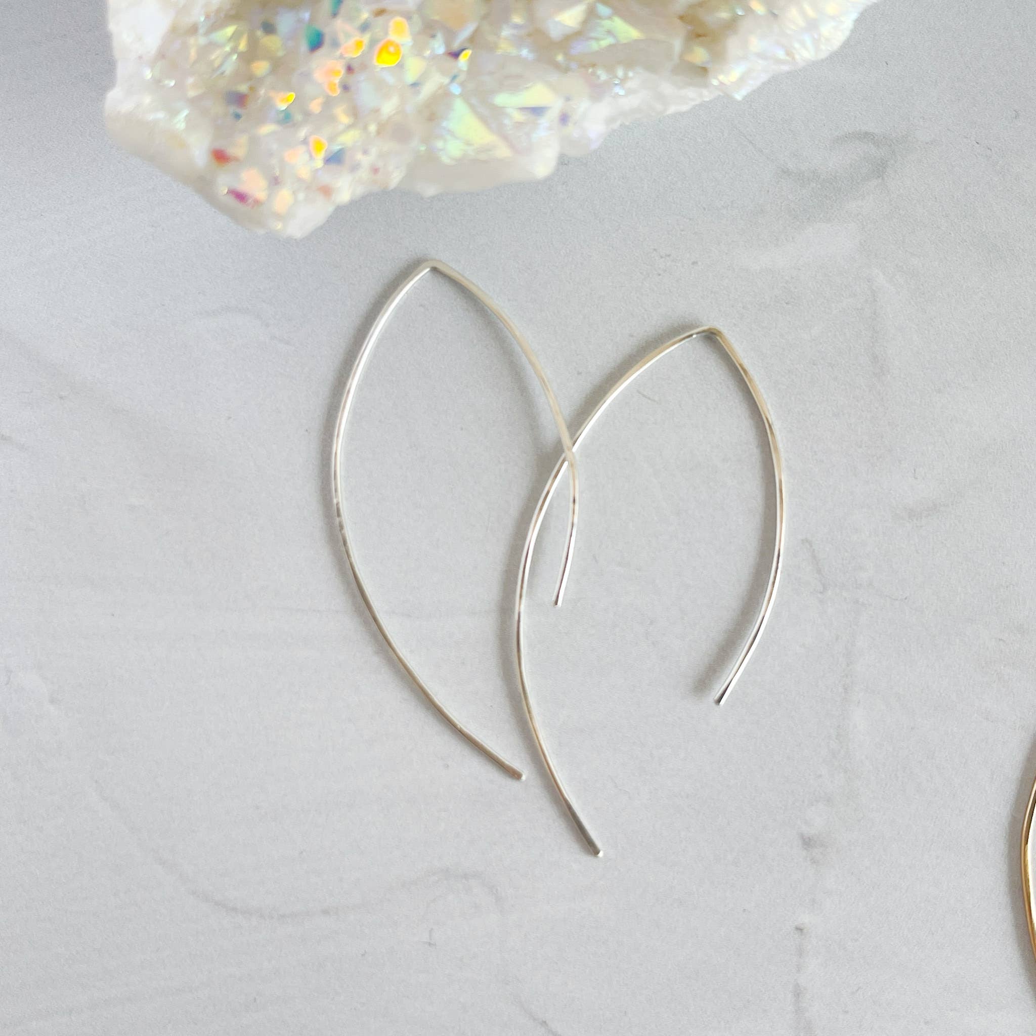 Red Giraffe Designs - Wholesale Dangle Earrings - Minimalist Asymmetric Wire Arch Earrings1