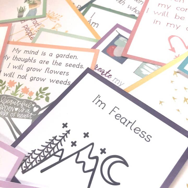 Jewels For Hope – Großhandel Briefpapier-/Postkarten-Set – Positive Affirmationskarten, Inspirierende Mantras