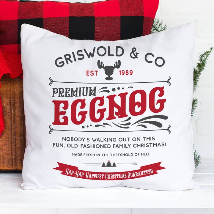 Juleferie pudebetræk griswold & co æggesnaps pyntepuder for engroshandel hos ZA Handmade Wholesale