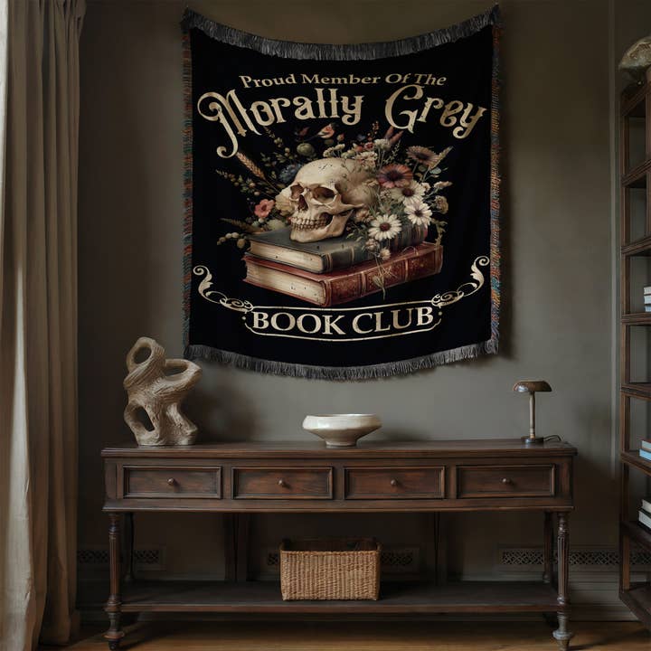 MagicMerchEmporium - Wholesale Throw blanket - Morally Grey Book Club Blanket1