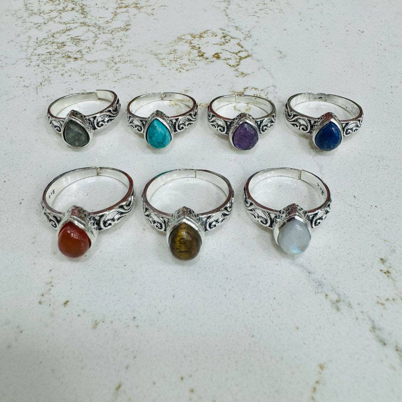 Hecho a mano - Wholesale Cocktail/Statement Ring - Rings with shapes5