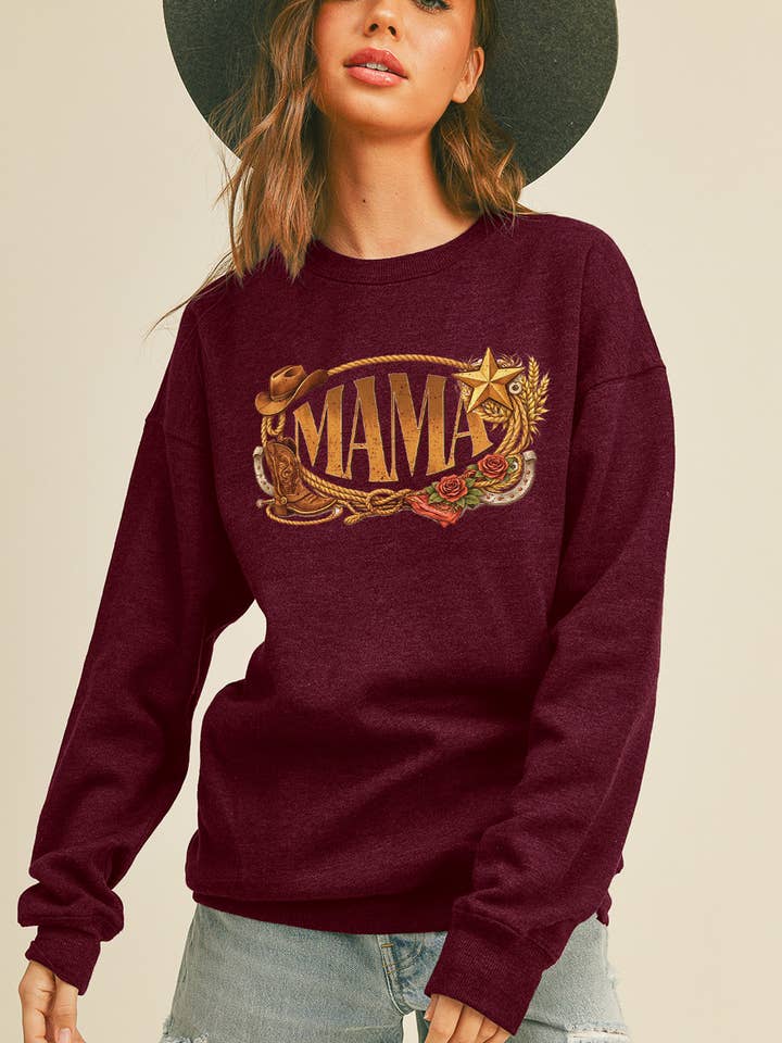 Sweat-shirt à manches longues Mama pour la vente par Honestee