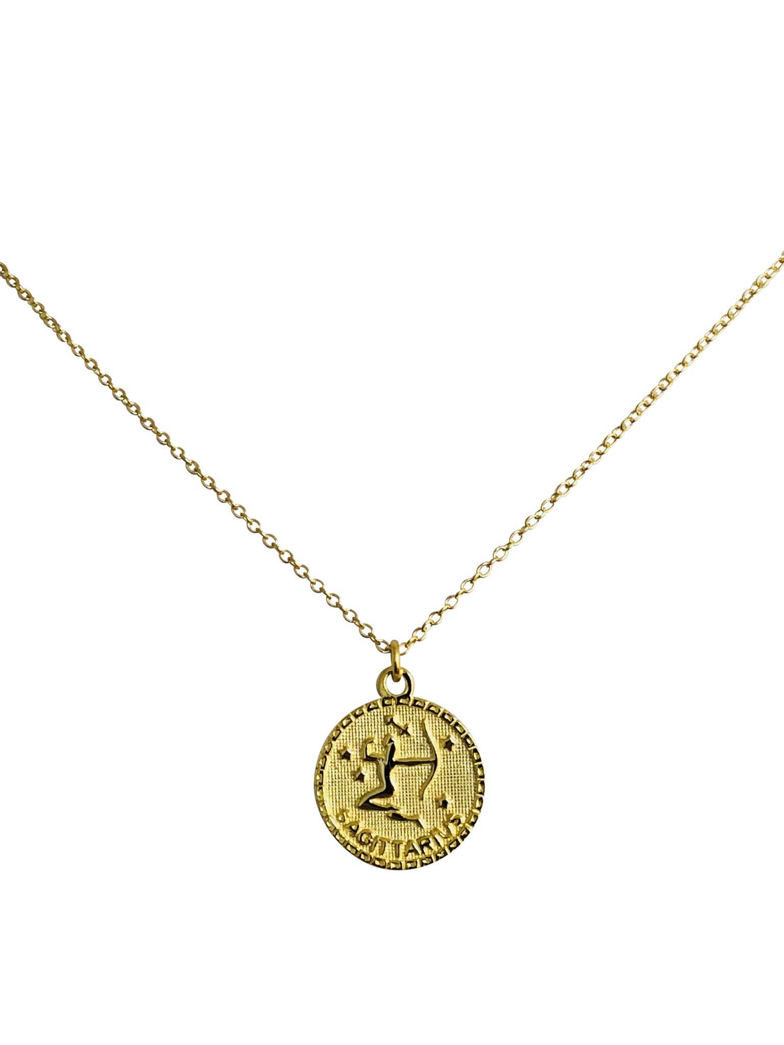 Modern Opus – wholesale Pendant/charm necklace – Zodiac Sign Gold Plated Sterling Silver Necklace7