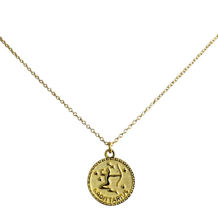 Modern Opus – wholesale Pendant/charm necklace – Zodiac Sign Gold Plated Sterling Silver Necklace7