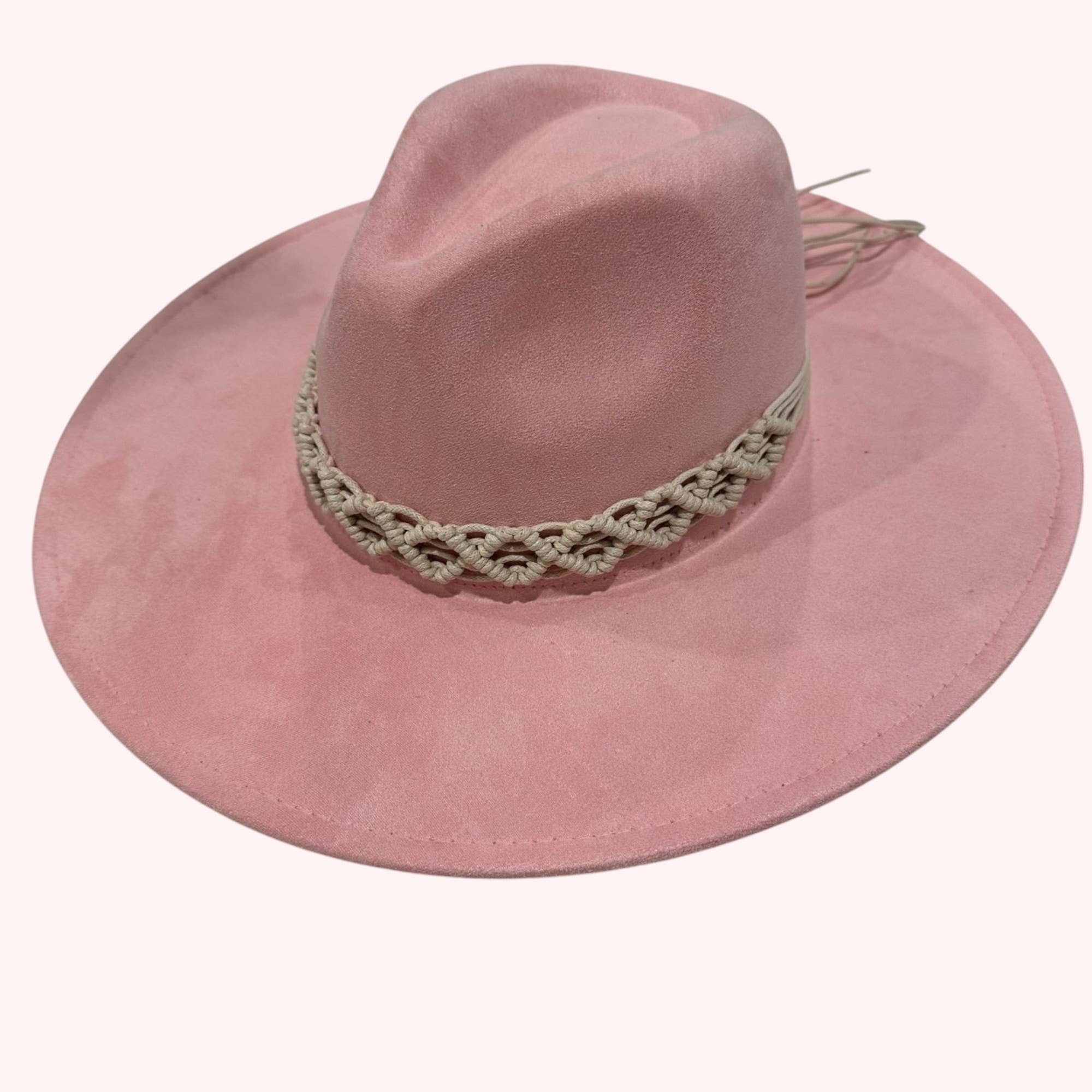 Queens INC - Wholesale Hat Accessory - Women's - Handwoven Macramé Hat Band – Set of 3 (Boho Chic Adjustable)1