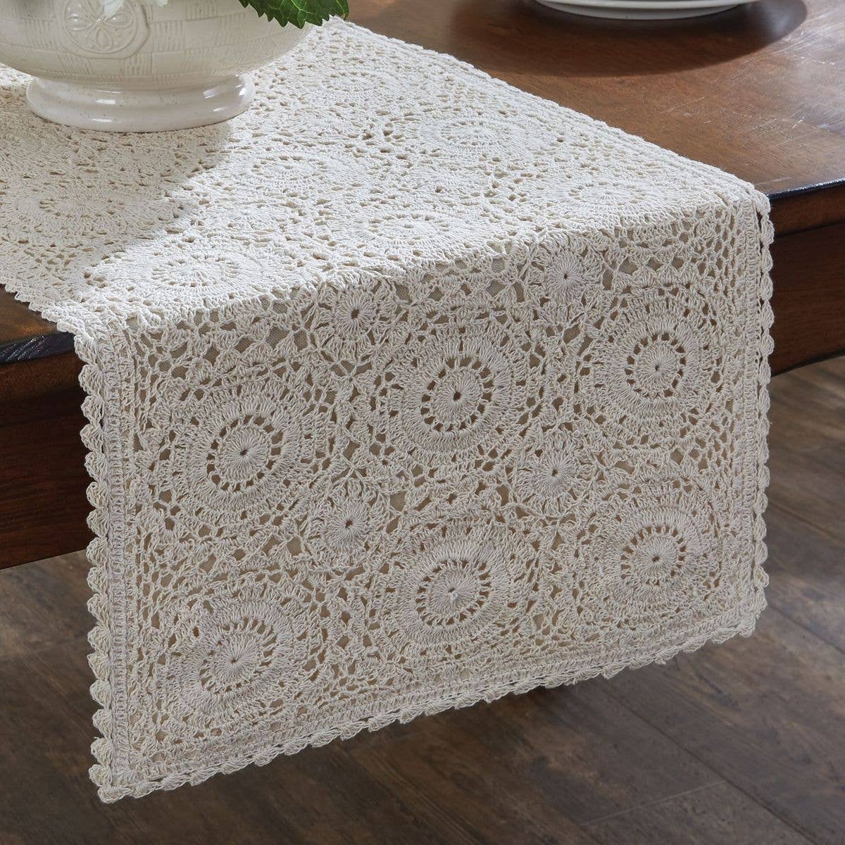 Park Designs – Engroshandel Bordløber – Lace Bordløber - 54"L - Creme0