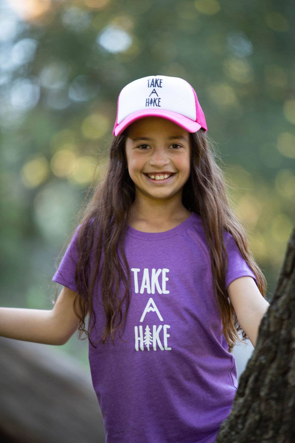 Outdoorable Apparel - Wholesale Kids Hat - Kids - Pink Take A Hike Hat2