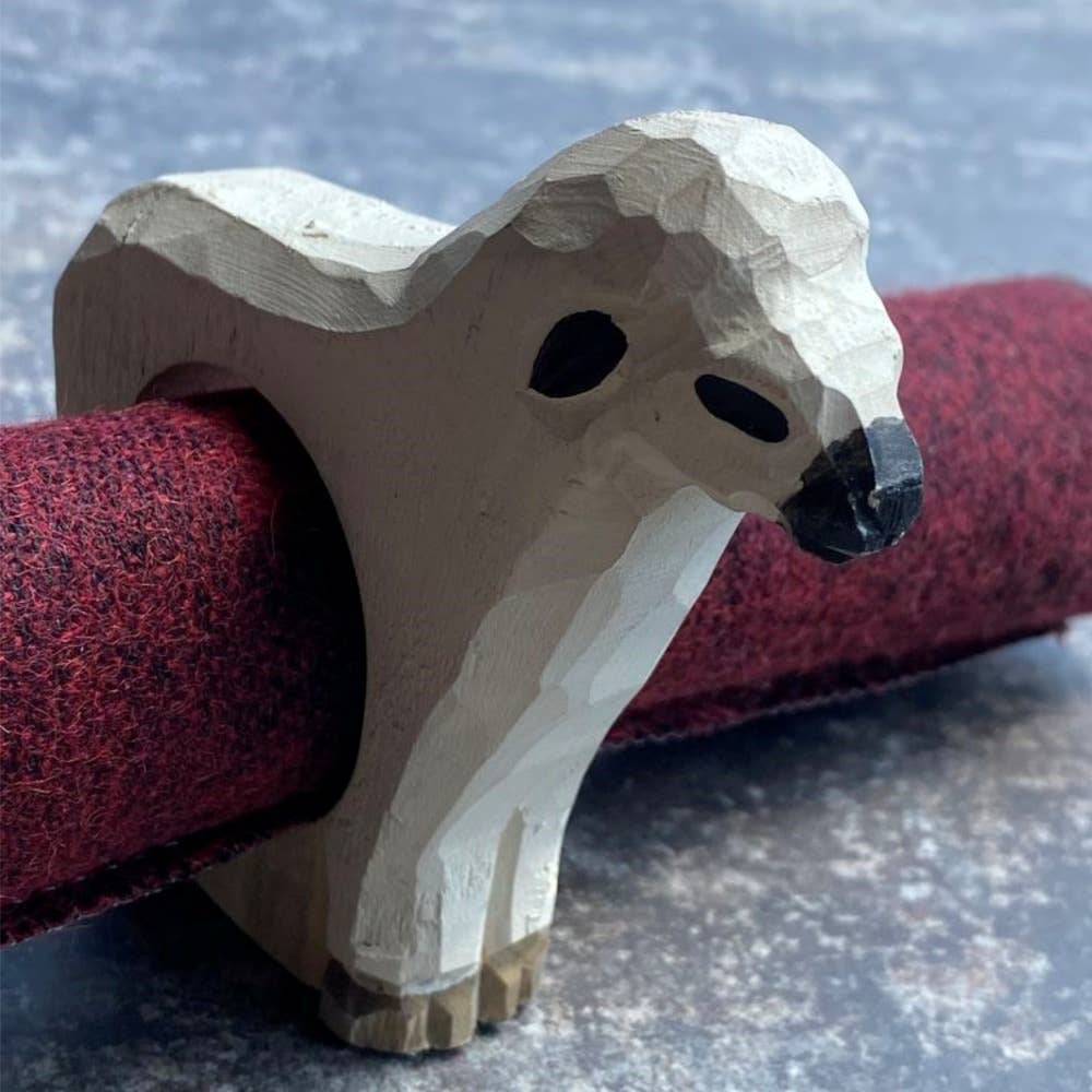 LES SCULPTEURS DU LAC - Wholesale Napkin Holder - Sheep napkin ring0