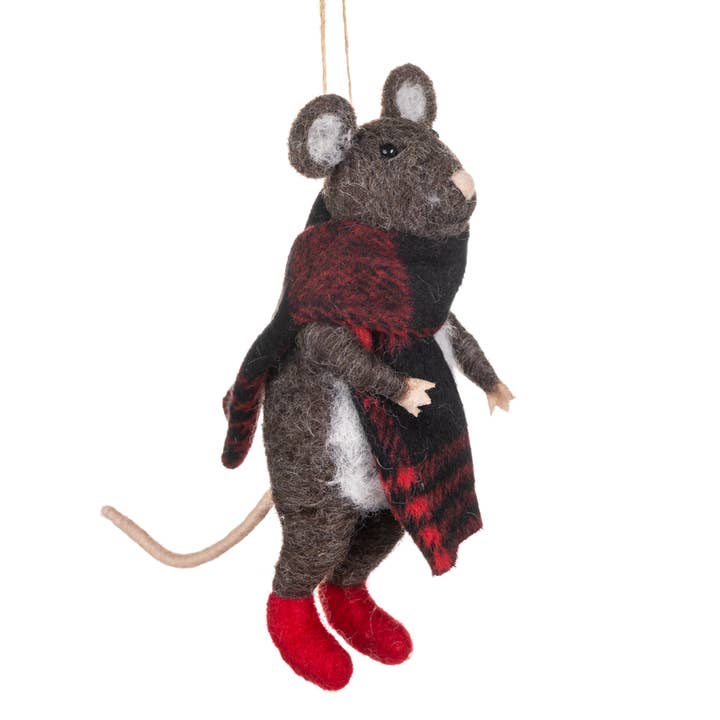 Shoeless Joe Ltd - Wholesale Ornament - Its A Wrap, Mouse