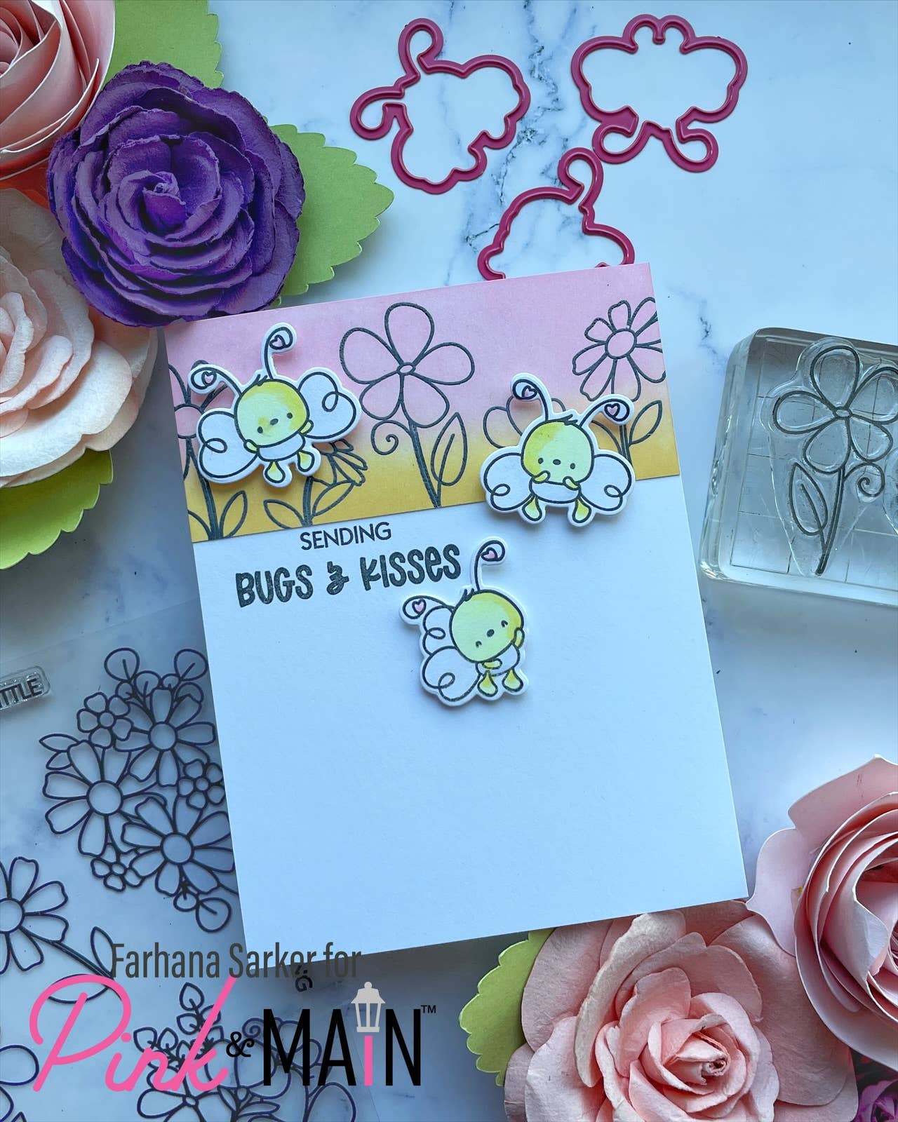 Pink and Main - Wholesale Rubber/Decorative Stamp - My Little Love Bug11