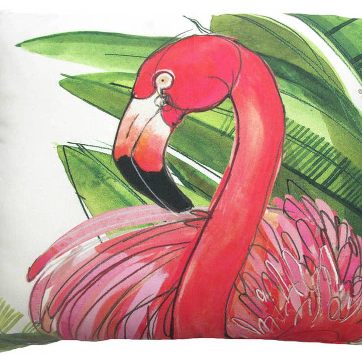 Pillow - Flamingo Pink - indoor / outdoor cushion for wholesale by Magnolia Casual