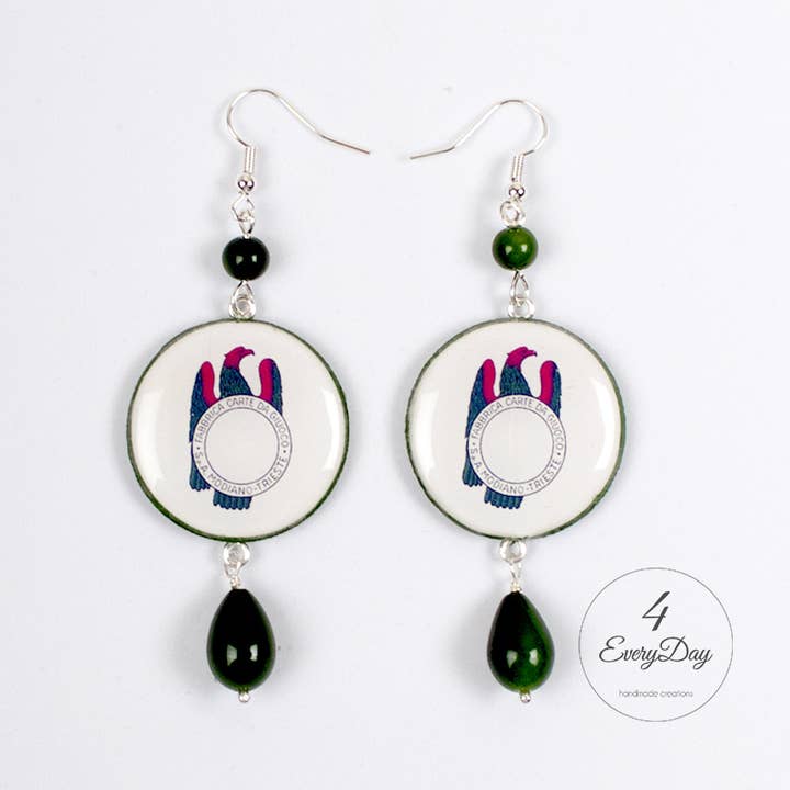 Earrings: Ace of Denari for wholesale by 4everyday Handmade