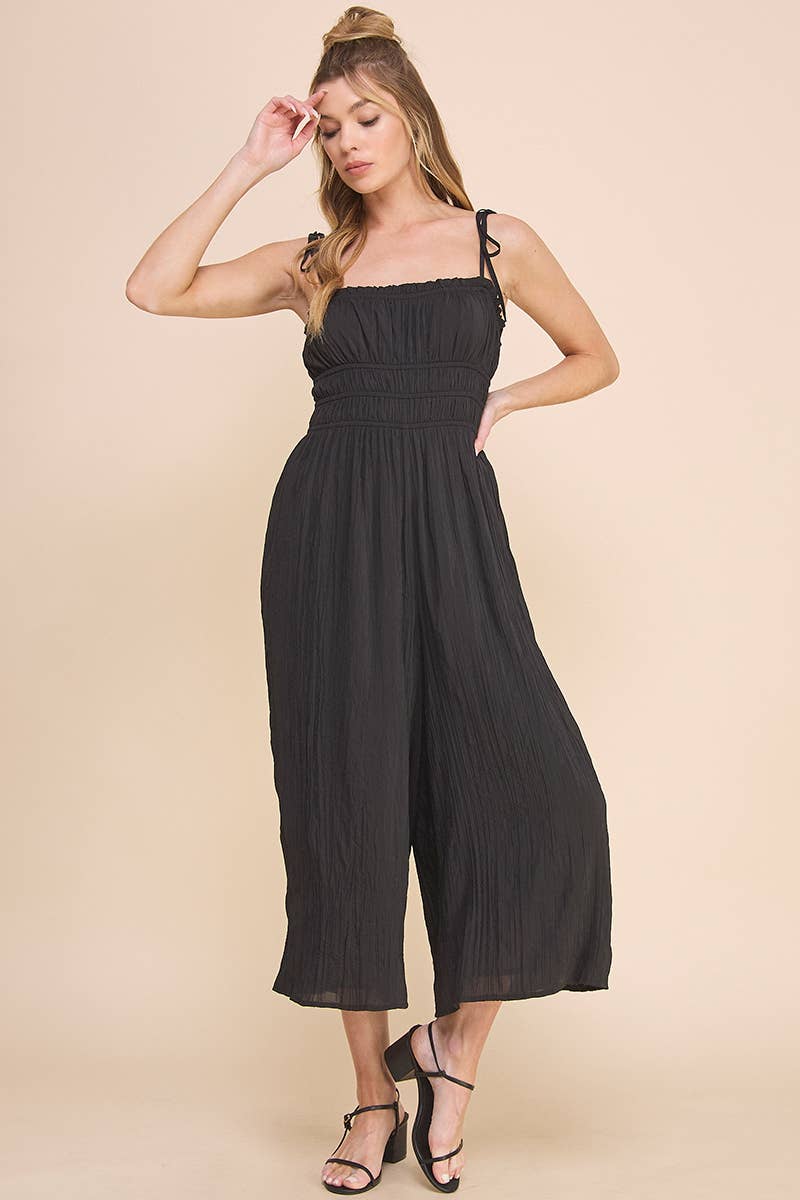 Allie Rose – wholesale Jumpsuit - Dam – Silkeslen ruched Babydoll Jumpsuit3