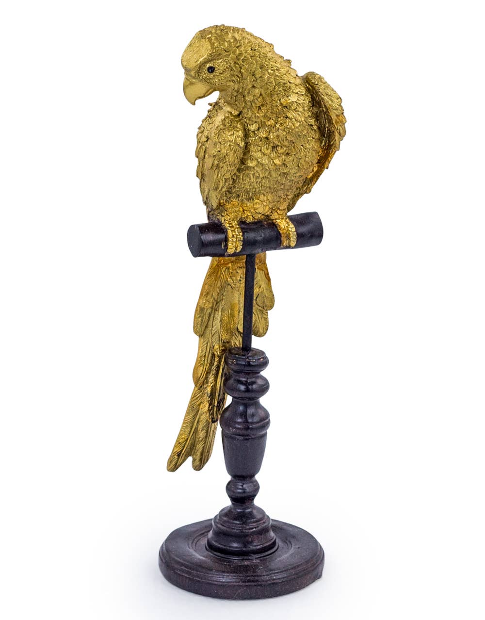 McGowan & Rutherford Ltd - Wholesale Decorative figurine - Gold Parrot on Perch Figure