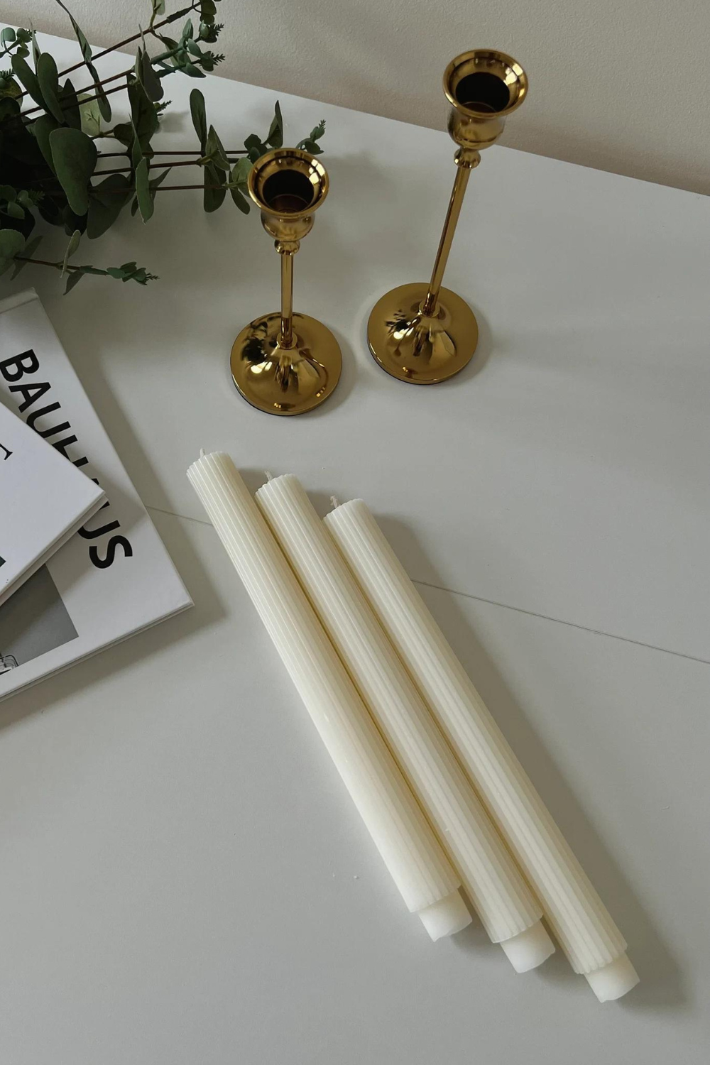 Vive Candles - Wholesale Pillar Candle - Taper Ribbed Pillar Candle1